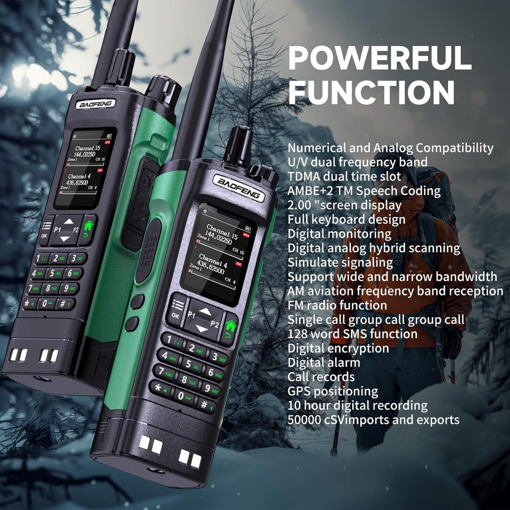 BAOFENG DM-32 DMR Two Way Radio GPS Matching Satellite Positioning