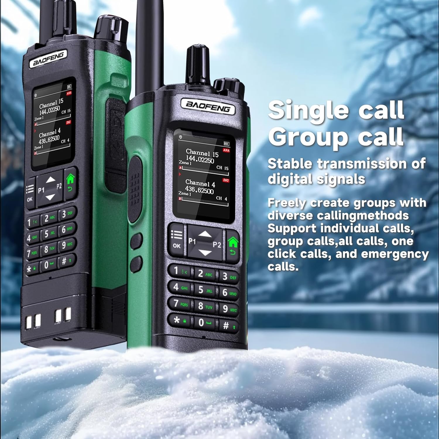 BAOFENG DM-32 DMR Two Way Radio GPS Matching Satellite Positioning
