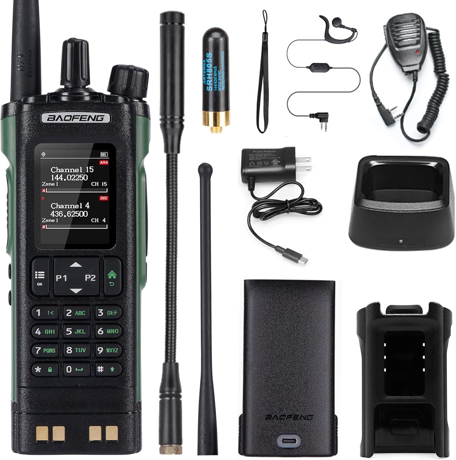 BAOFENG DM-32 DMR Two Way Radio GPS Matching Satellite Positioning