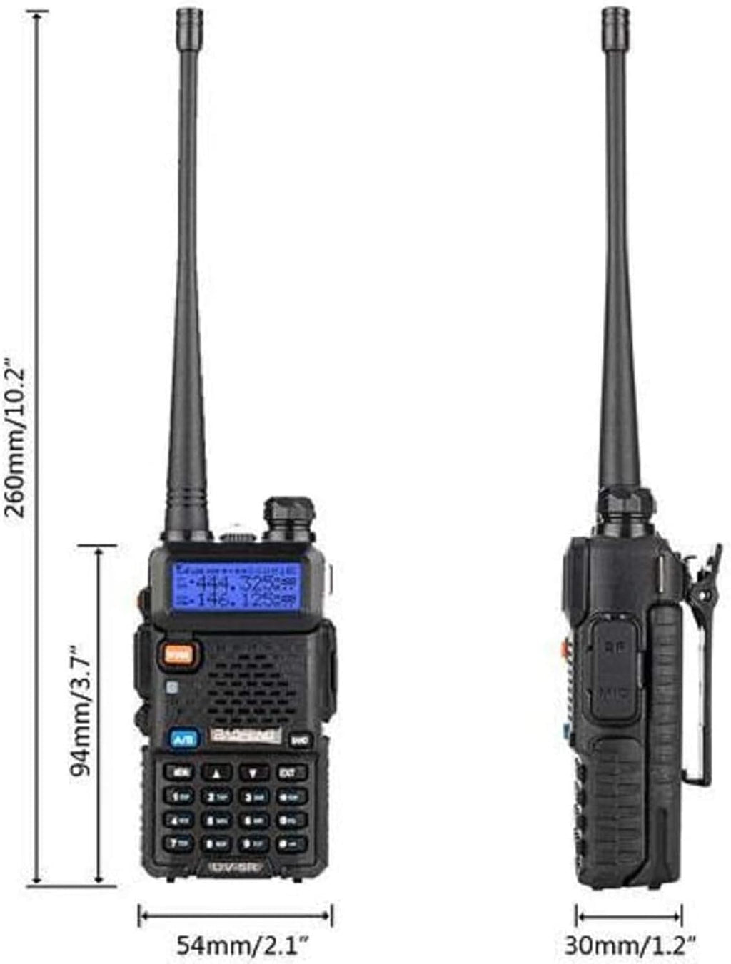 BAOFENG UV-5R Two Way Radio Dual Band Walkie Talkie