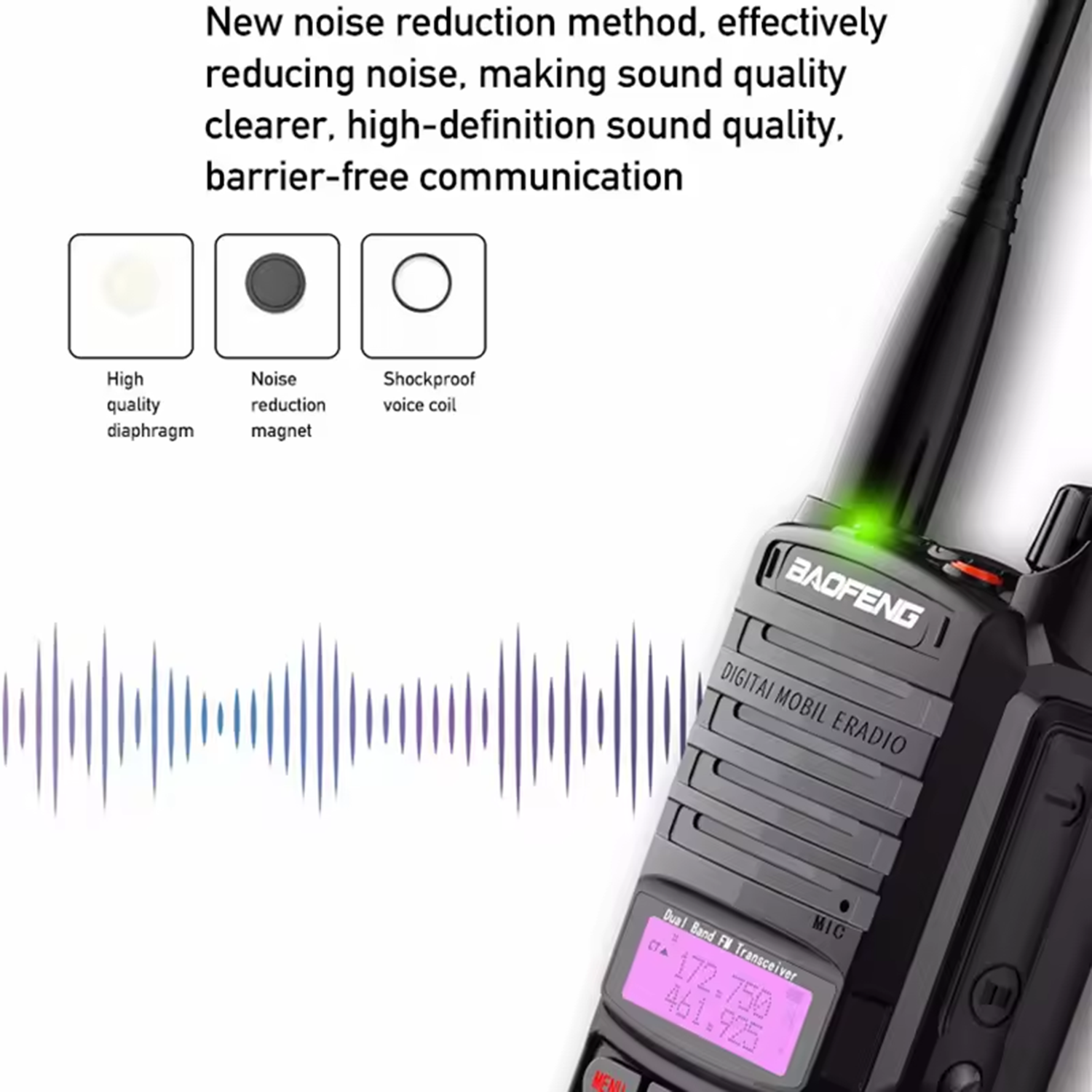 Baofeng UV-9R Plus Dual Band Waterproof Walkie Talkie