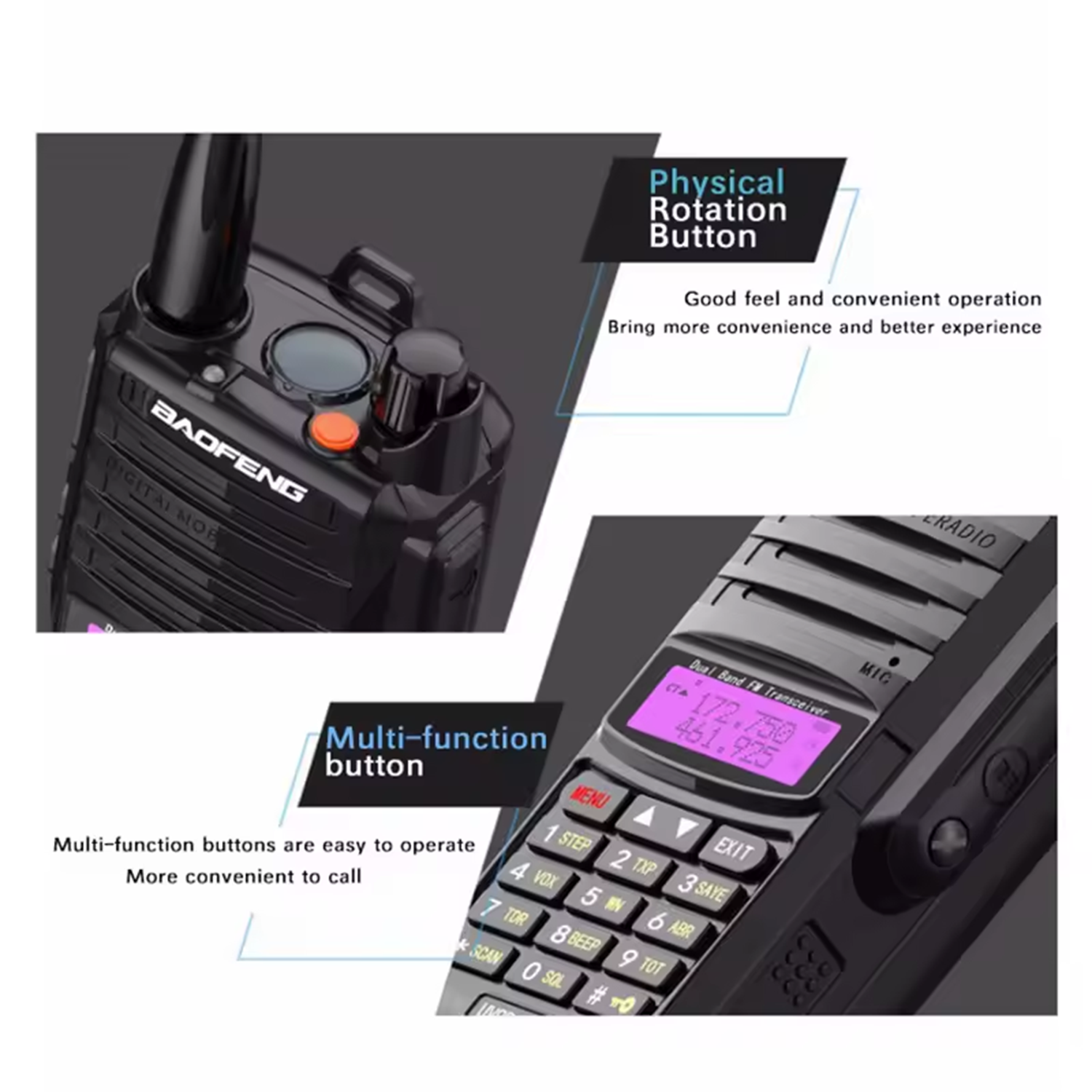 Baofeng UV-9R Plus Dual Band Waterproof Walkie Talkie