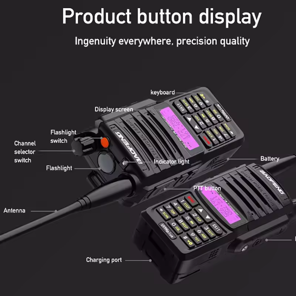 Baofeng UV-9R Plus Dual Band Waterproof Walkie Talkie