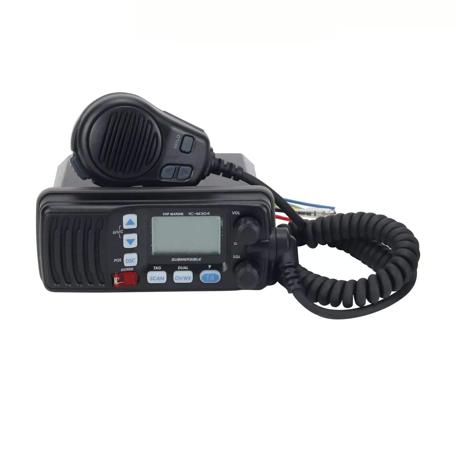 IC-M304 Waterproof Car Radio Station VHF Marine Radio Submersible Mobile Radio 25W