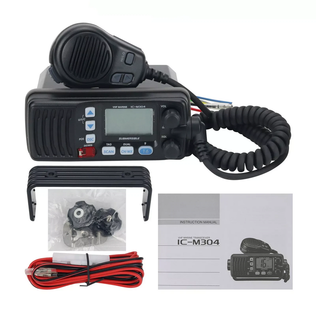IC-M304 Waterproof Car Radio Station VHF Marine Radio Submersible Mobile Radio 25W