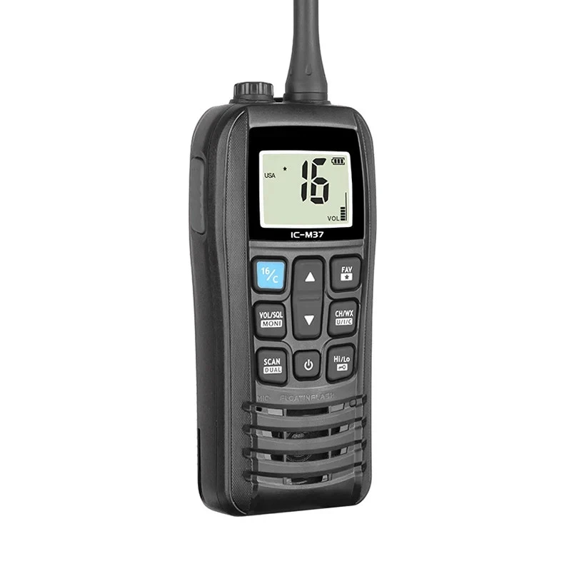 ICOM-M37 Transceiver Marine Transceiver Ship Walkie Talkie VHF Radio 6W